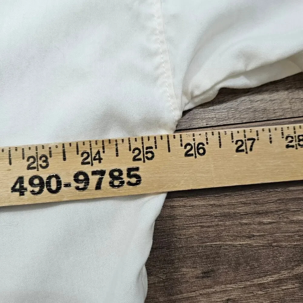 Everlane Oversized Ivory Button Front Shirt Top Size Small Minimal Capsule - Picture 9 of 10